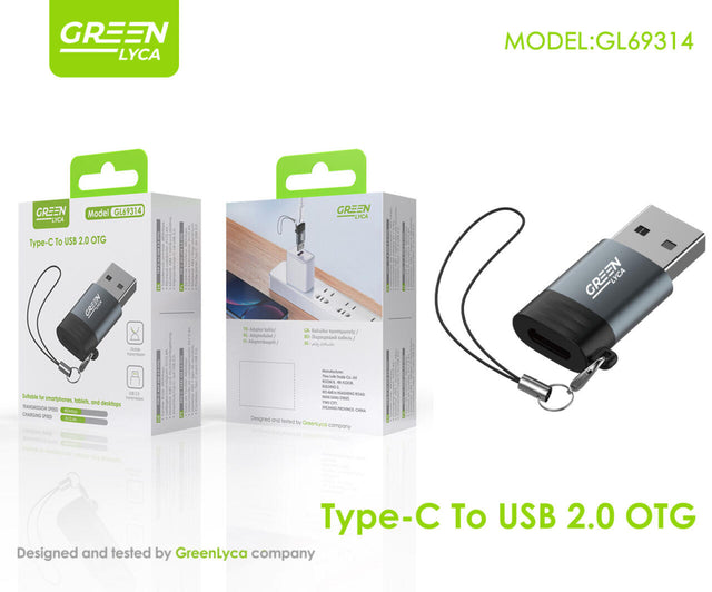 Convertidor USB-C a USB 2.0 Lyca