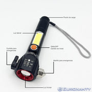 Linterna táctica LED potente y compacta