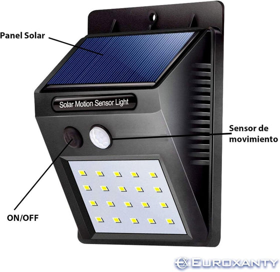 Focos solares con sensor LED 30 pack 3