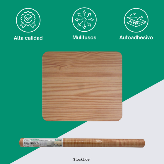 Rollo adhesivo pared y muebles 45x2m
