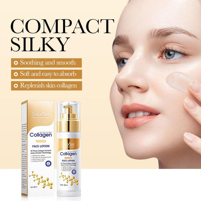 Loción facial antiedad con colágeno puro