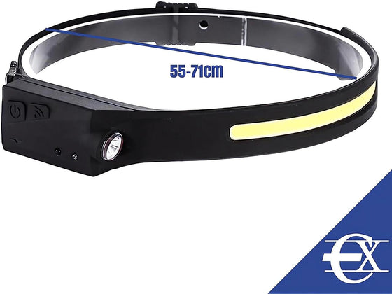 Linterna cabeza sensor recargable LED