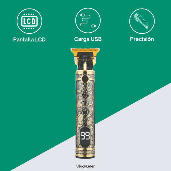 Maquinilla cortapelo con pantalla USB-C