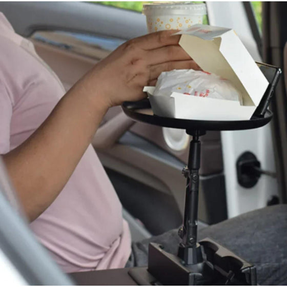 Soporte con bandeja para coche práctico