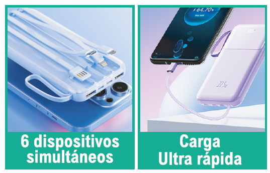 Powerbank carga rápida 10000mAh 22.5W