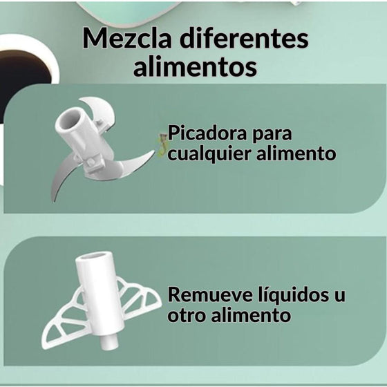 Picadora 350ml compacta para cocina diaria