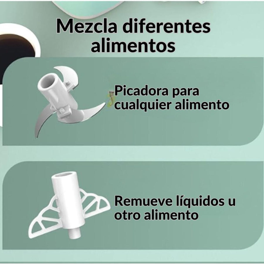 Picadora 350ml compacta para cocina diaria