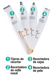 Depilador femenino 4 en 1 IPX7